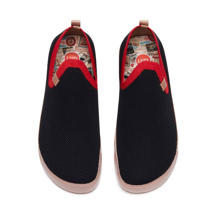 UIN Women Charcoal Black Fuerteventura I Women Canvas loafers