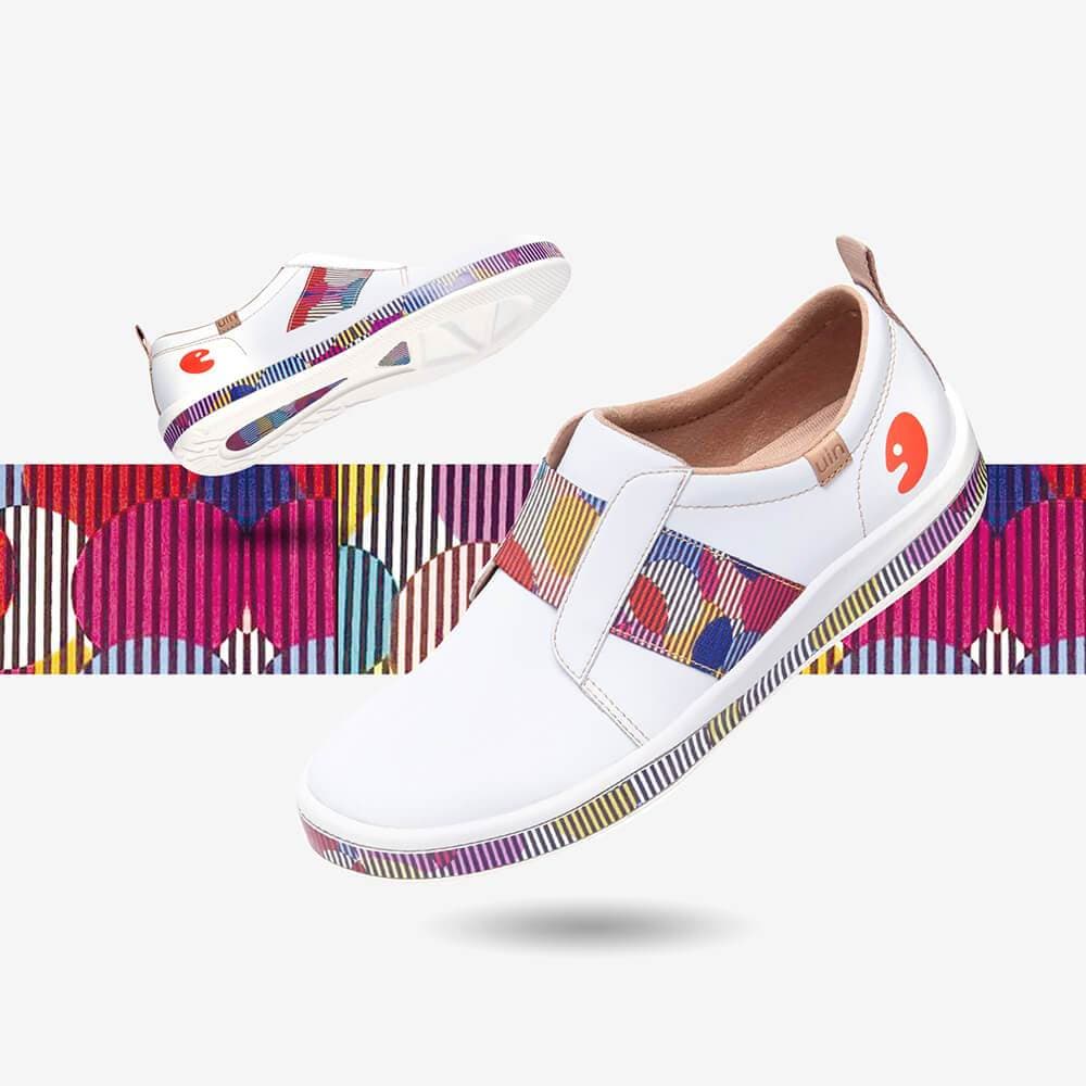 UIN Women Colored Bubble Cordoba Canvas loafers