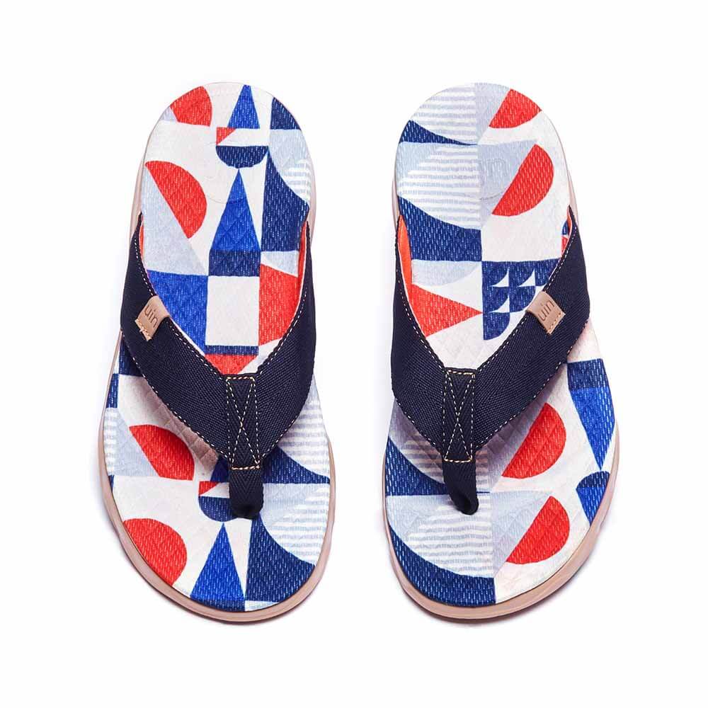 UIN Women Cube Love Women Majorca Flip Flops Canvas loafers
