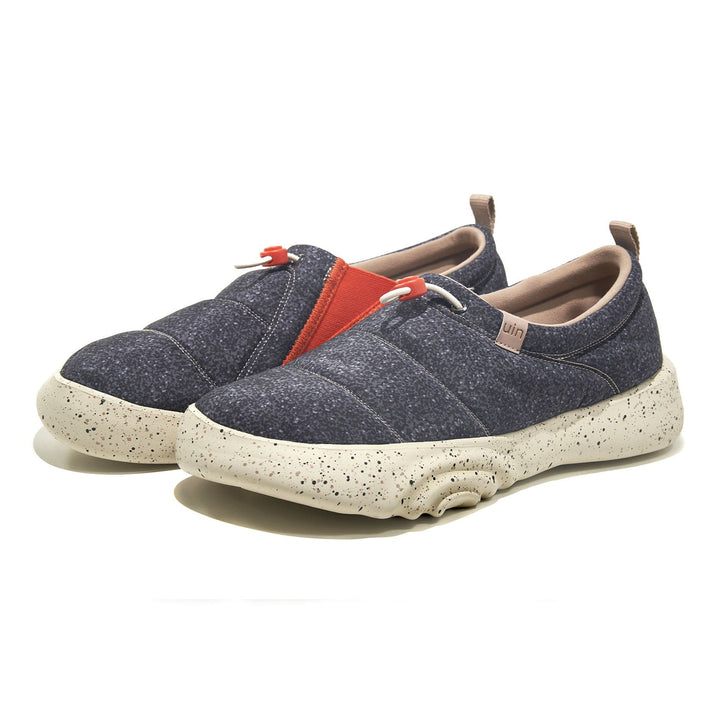 UIN Women Granite Black Toledo XV Women Canvas loafers