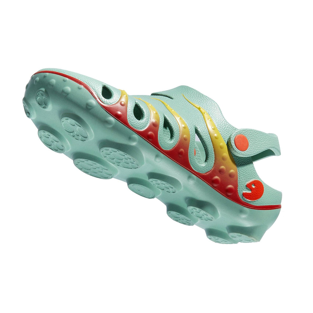UIN Women Green & Red Octopus I Women Canvas loafers