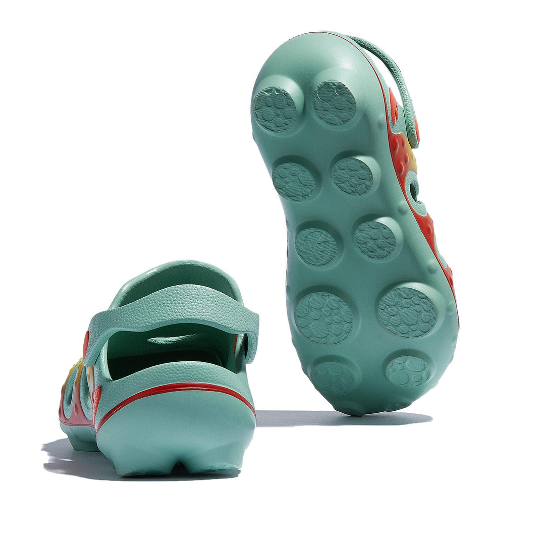 UIN Women Green & Red Octopus I Women Canvas loafers