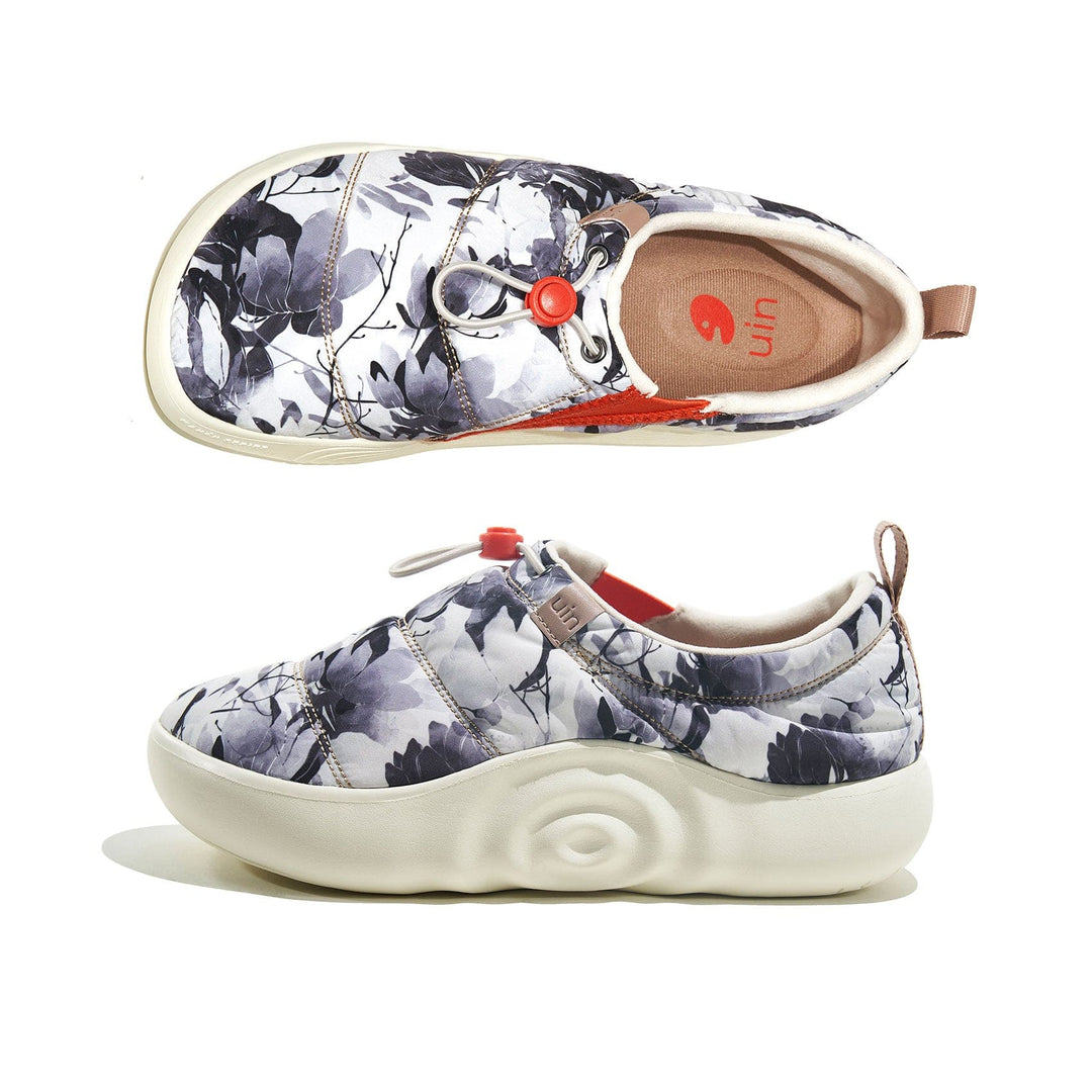 UIN Women Ink Flower Shadow Toledo X Women Canvas loafers