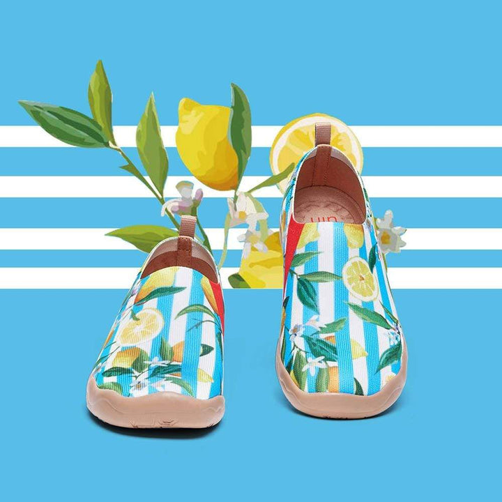 UIN Women Lemon Summer Canvas loafers