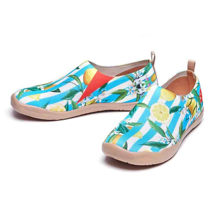 UIN Women Lemon Summer Canvas loafers