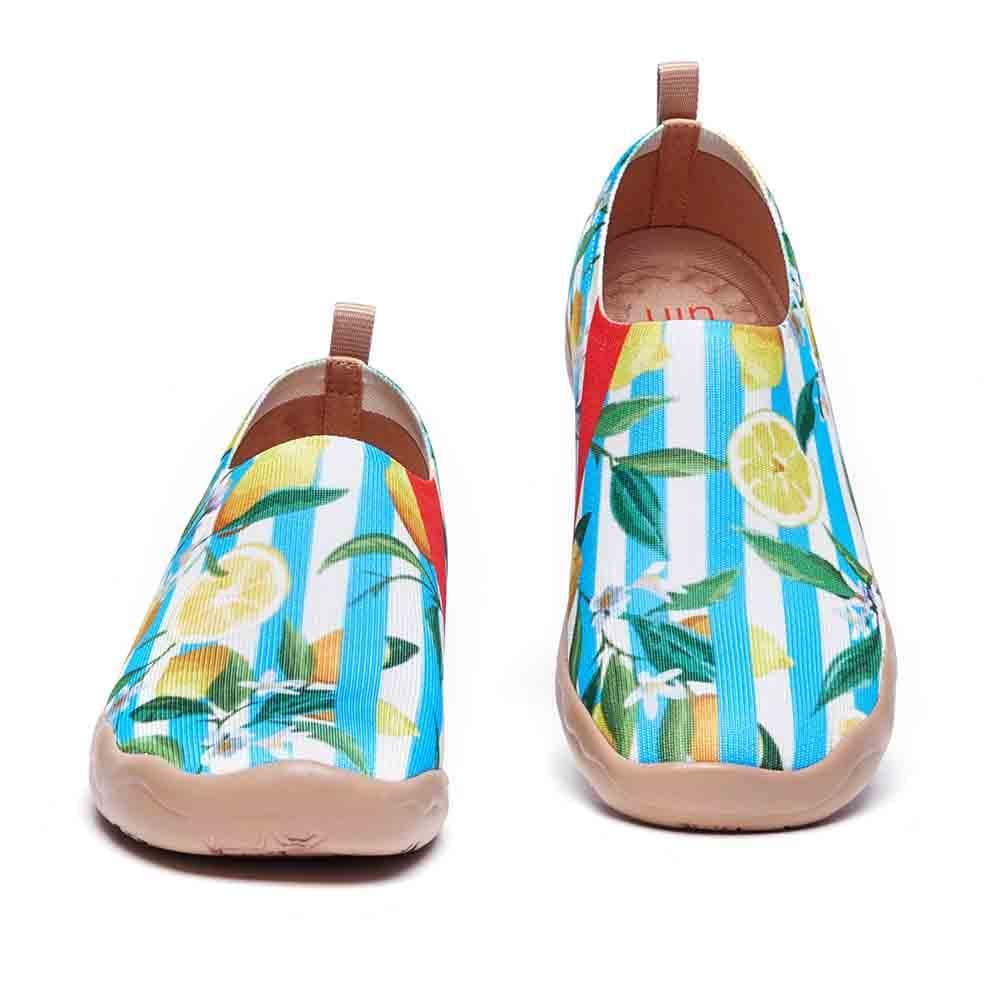 UIN Women Lemon Summer Canvas loafers