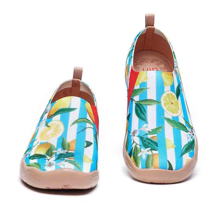 UIN Women Lemon Summer Canvas loafers