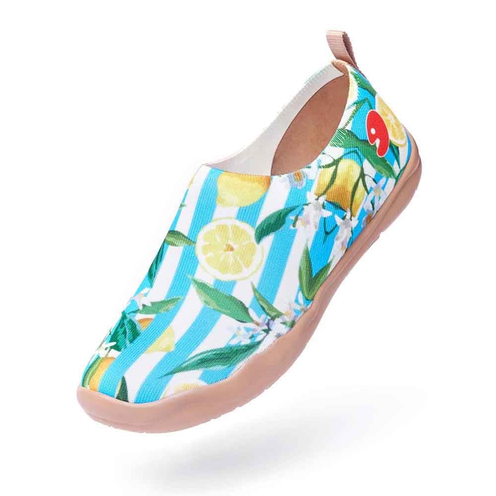 UIN Women Lemon Summer Canvas loafers