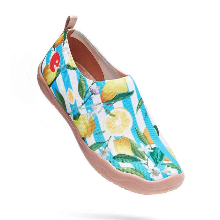 UIN Women Lemon Summer Canvas loafers