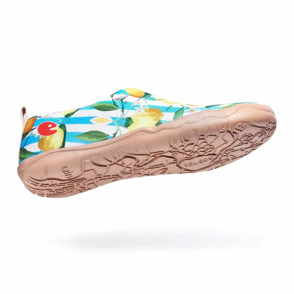 UIN Women Lemon Summer Canvas loafers