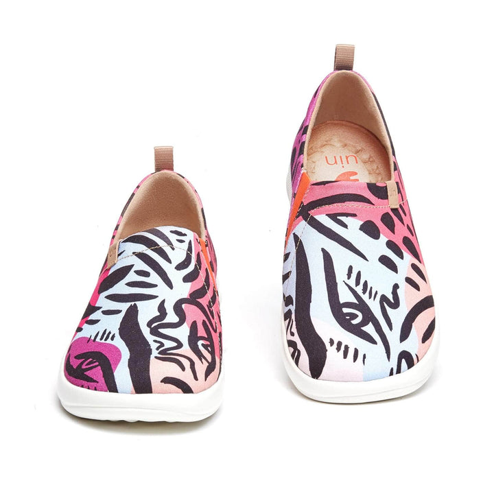 UIN Women Leopard's Eyes Toledo III Canvas loafers