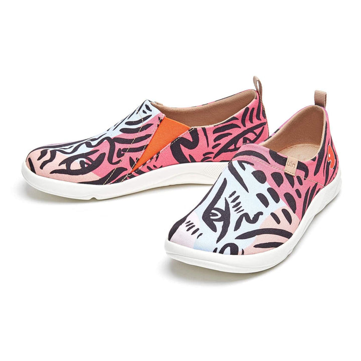 UIN Women Leopard's Eyes Toledo III Canvas loafers