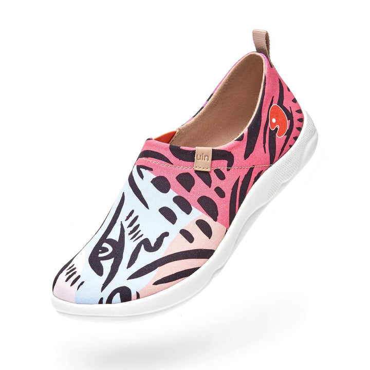 UIN Women Leopard's Eyes Toledo III Canvas loafers