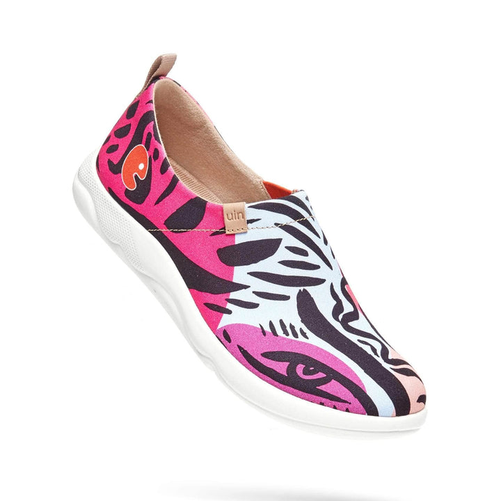 UIN Women Leopard's Eyes Toledo III Canvas loafers
