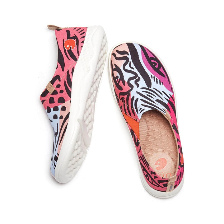 UIN Women Leopard's Eyes Toledo III Canvas loafers
