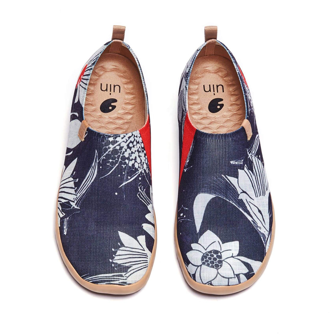 UIN Women Lily in Dark Canvas loafers