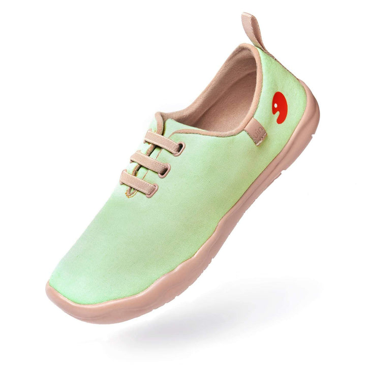 UIN Women Moguer Pastel Green Canvas loafers