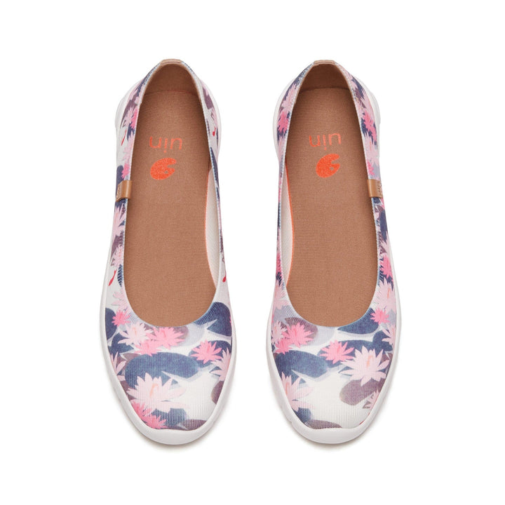 UIN Women Monet The Water-Lily Pond V1 Minorca Women Canvas loafers