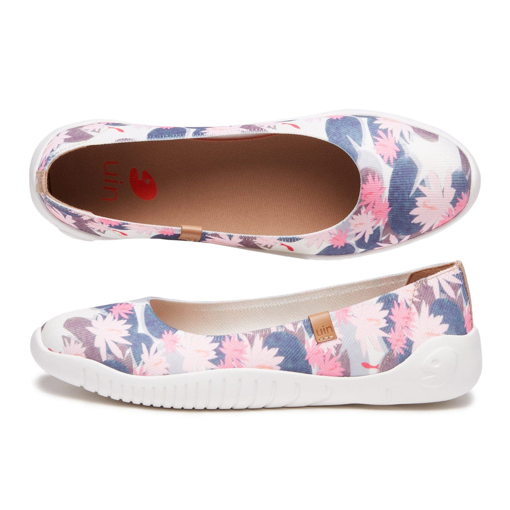 UIN Women Monet The Water-Lily Pond V1 Minorca Women Canvas loafers