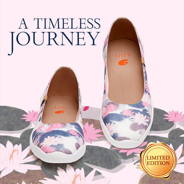 UIN Women Monet The Water-Lily Pond V1 Minorca Women Canvas loafers
