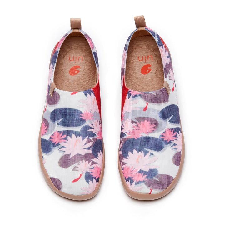 UIN Women Monet The Water-Lily Pond V1 Women Canvas loafers