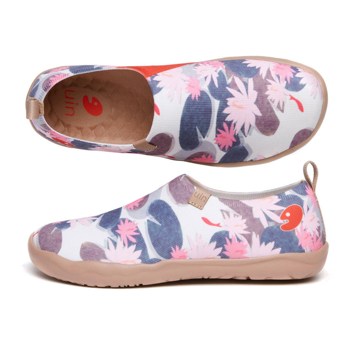 UIN Women Monet The Water-Lily Pond V1 Women Canvas loafers