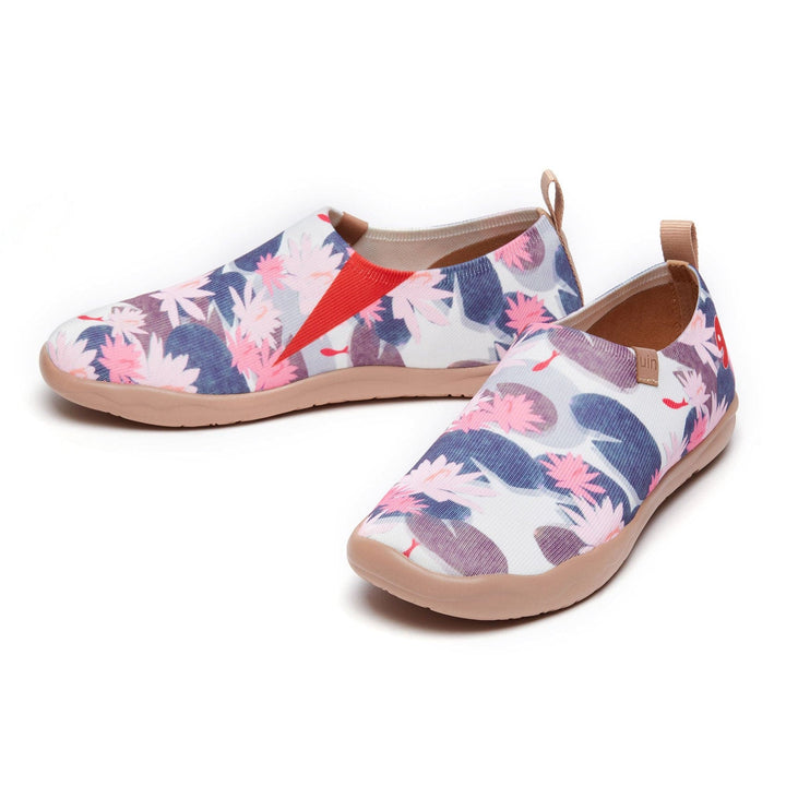 UIN Women Monet The Water-Lily Pond V1 Women Canvas loafers