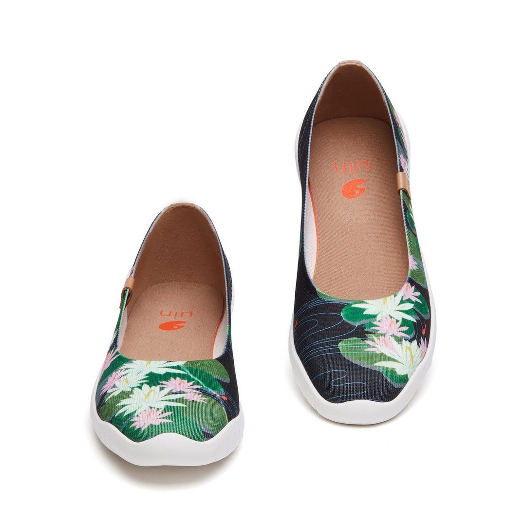 UIN Women Monet The Water-Lily Pond V2 Minorca Women Canvas loafers