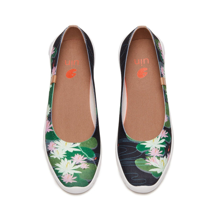 UIN Women Monet The Water-Lily Pond V2 Minorca Women Canvas loafers