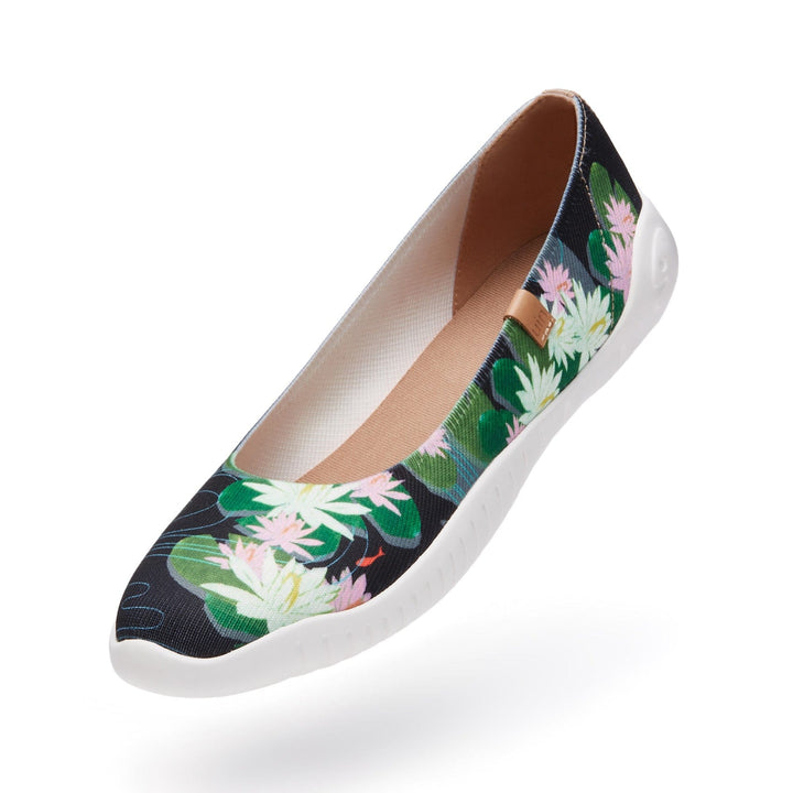 UIN Women Monet The Water-Lily Pond V2 Minorca Women Canvas loafers