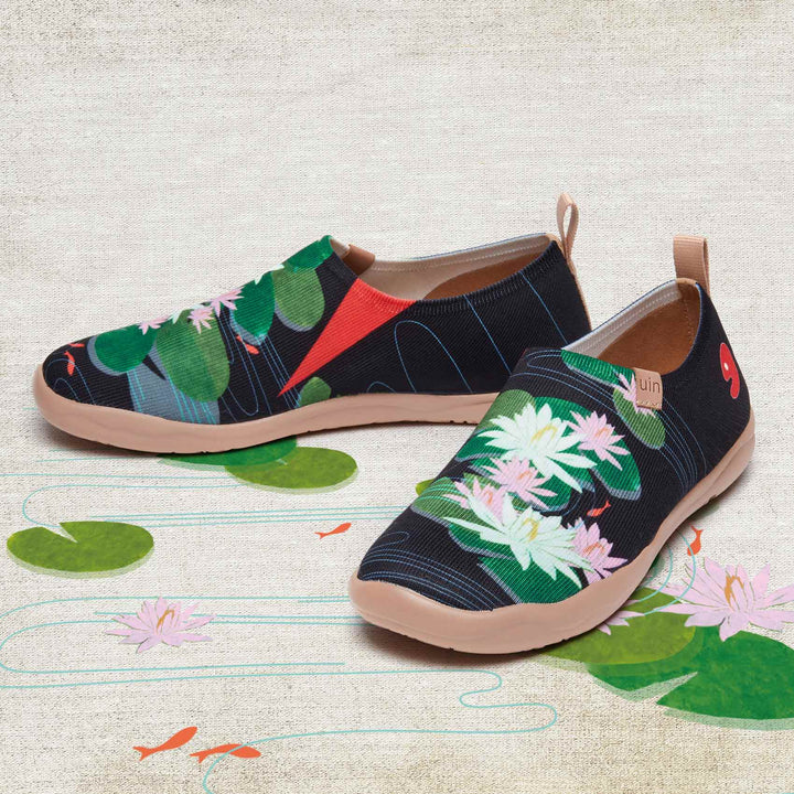 UIN Women Monet The Water-Lily Pond V2 Women Canvas loafers