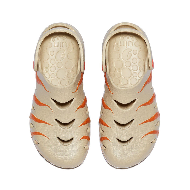 UIN Women Orange Brown Octopus I Women Canvas loafers