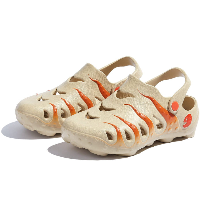UIN Women Orange Brown Octopus I Women Canvas loafers
