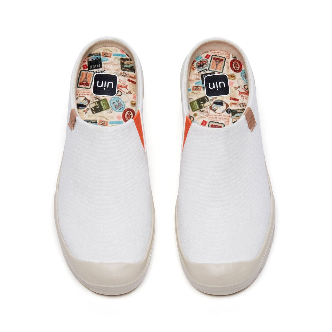 UIN Women Pure White Cadiz III Women Canvas loafers