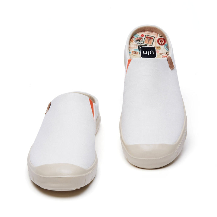 UIN Women Pure White Cadiz III Women Canvas loafers