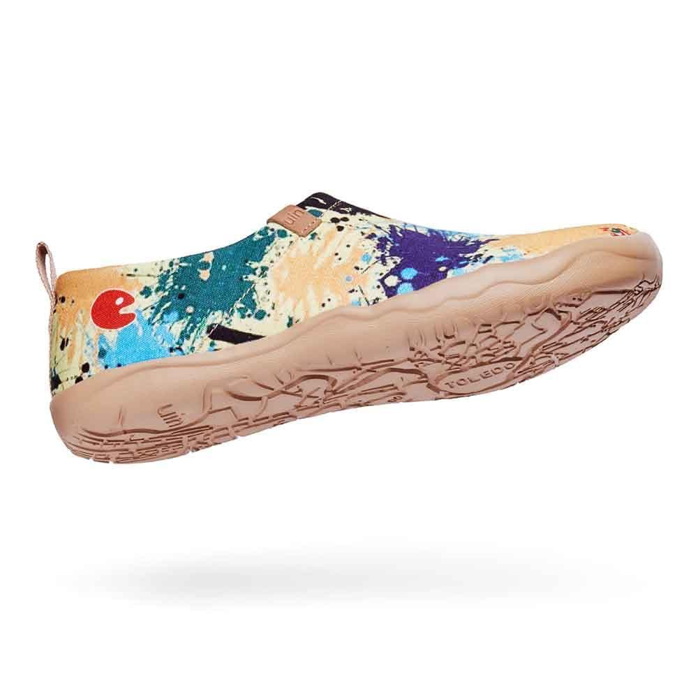 UIN Women Splashed World Canvas loafers