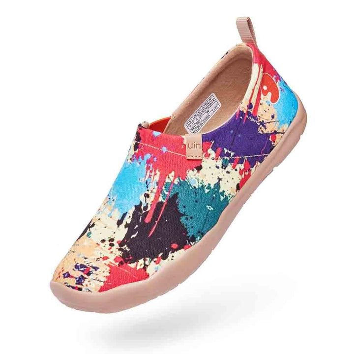 UIN Women Splashed World Canvas loafers