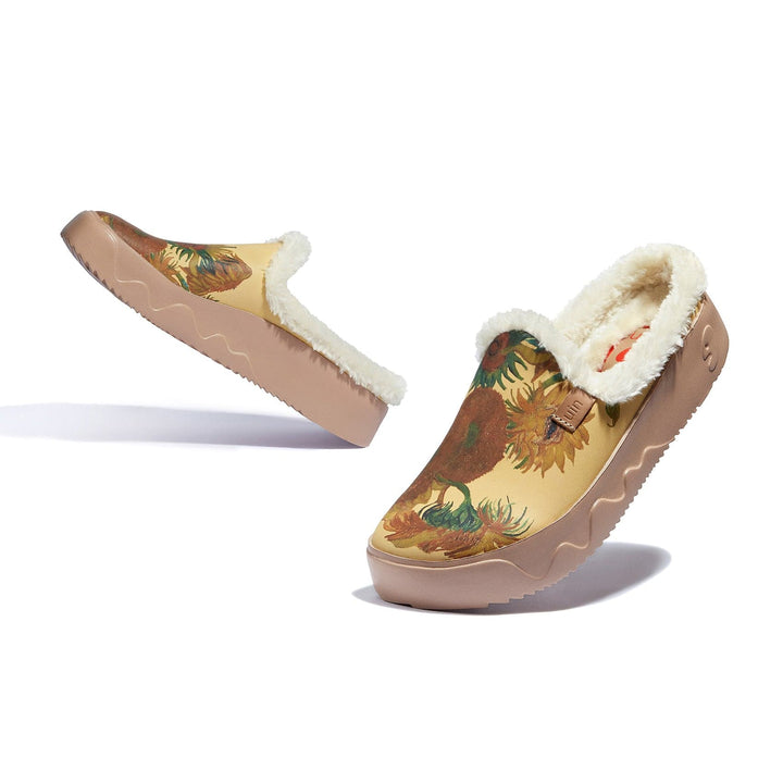UIN Women Van Gogh Sunflowers Fuerteventura VII Women Canvas loafers