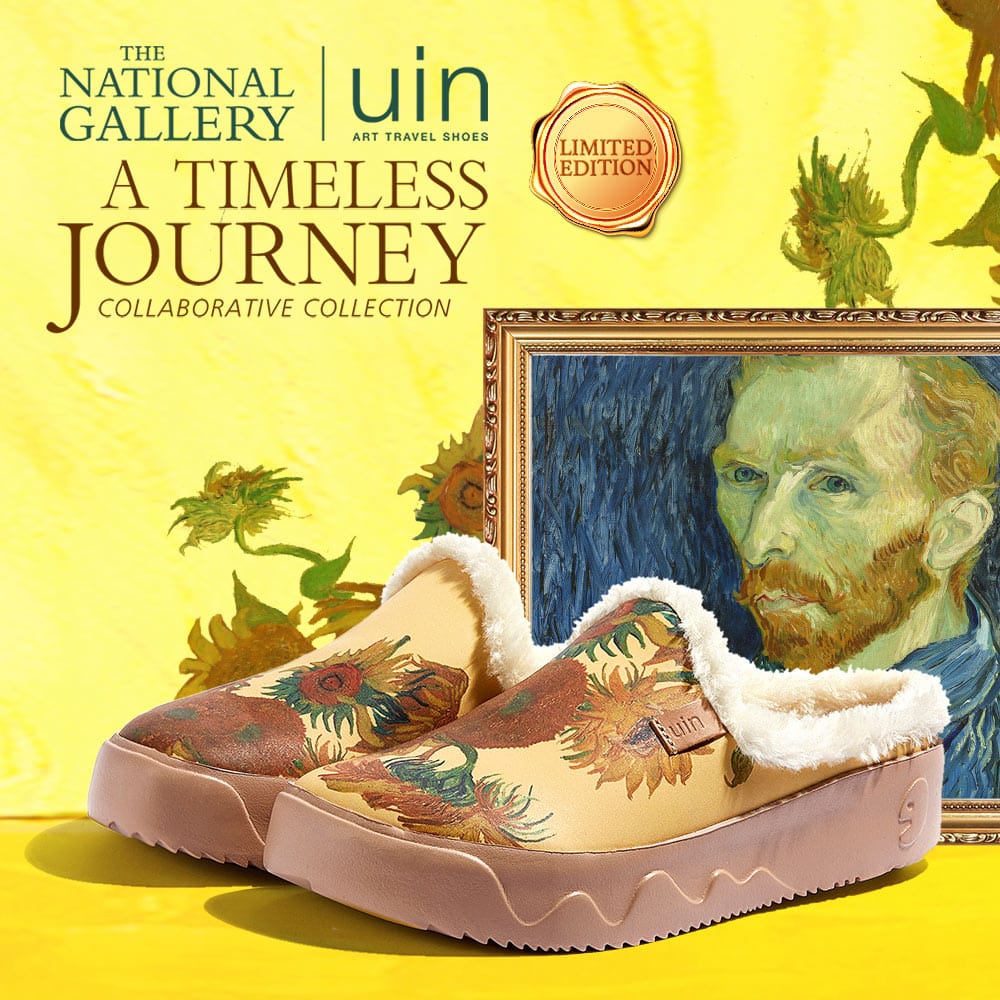 UIN Women Van Gogh Sunflowers Fuerteventura VII Women Canvas loafers