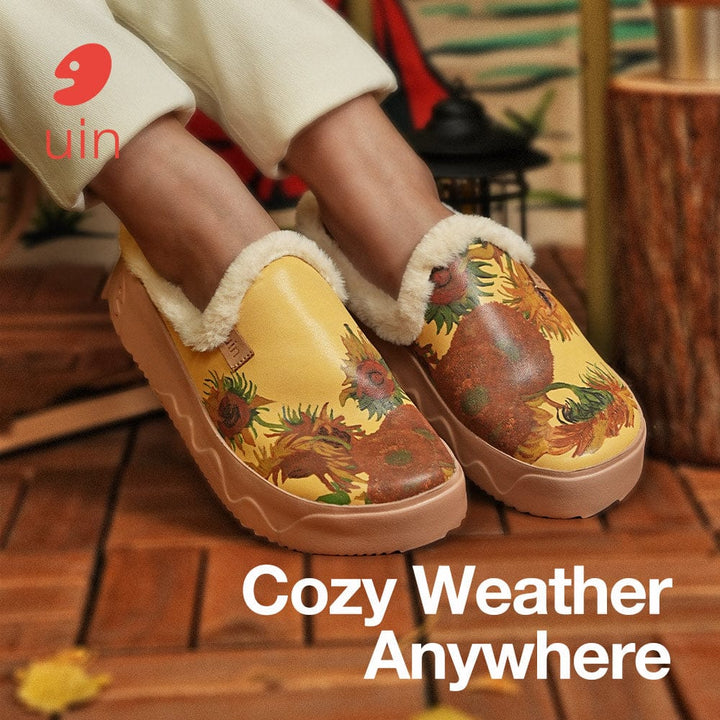 UIN Women Van Gogh Sunflowers Fuerteventura VII Women Canvas loafers