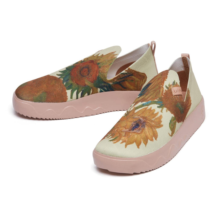 UIN Women Van Gogh Sunflowers Fuerteventura Women Canvas loafers
