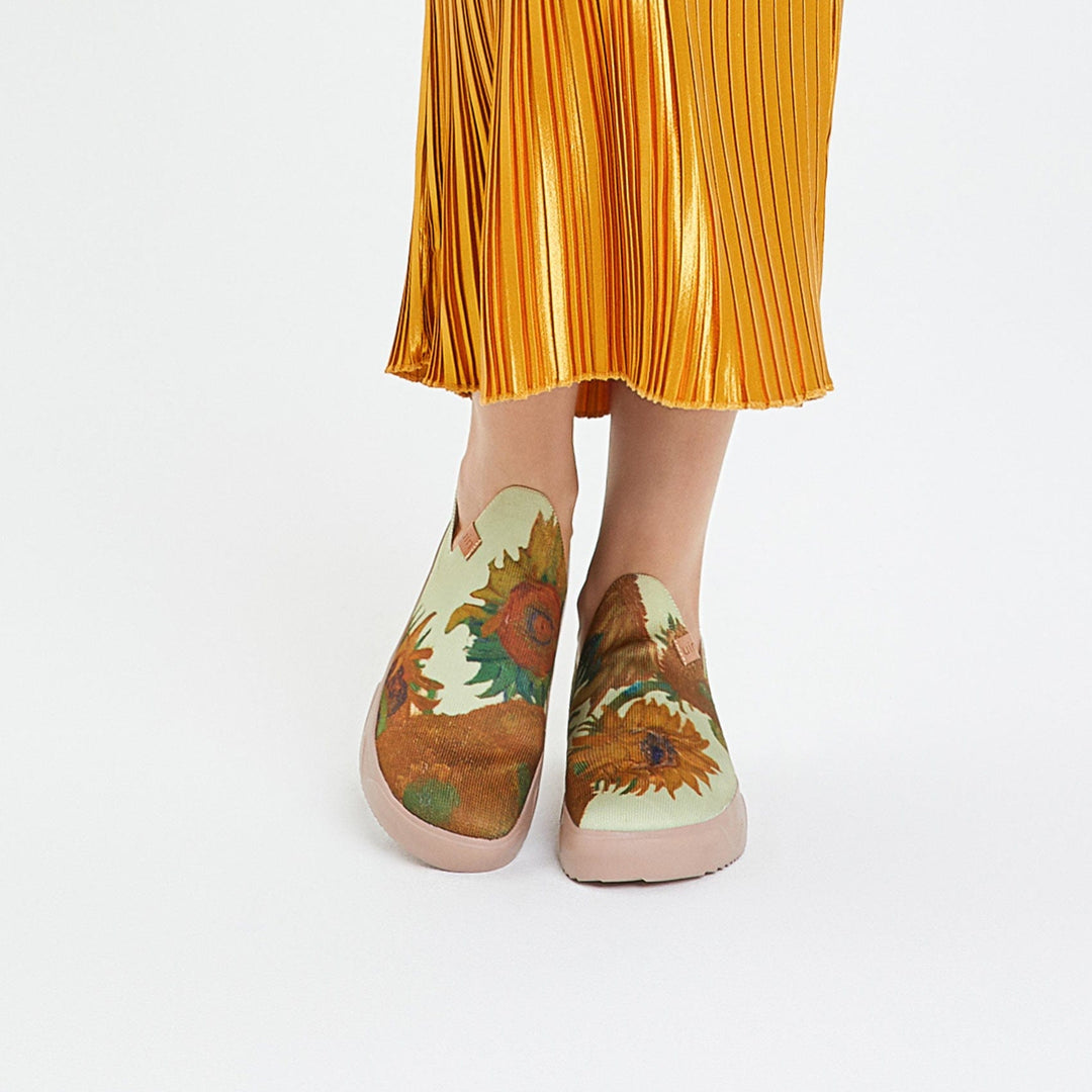 UIN Women Van Gogh Sunflowers Fuerteventura Women Canvas loafers