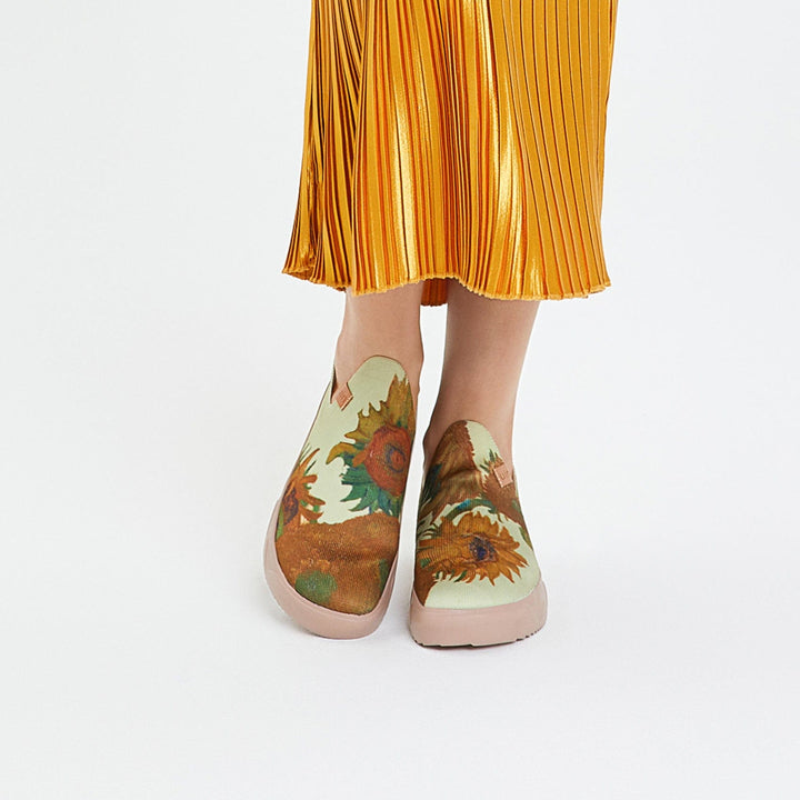 UIN Women Van Gogh Sunflowers Fuerteventura Women Canvas loafers