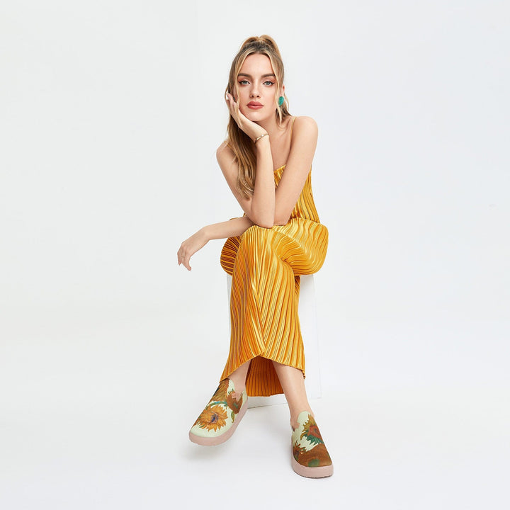 UIN Women Van Gogh Sunflowers Fuerteventura Women Canvas loafers