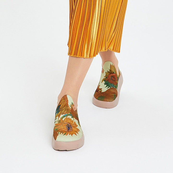 UIN Women Van Gogh Sunflowers Fuerteventura Women Canvas loafers