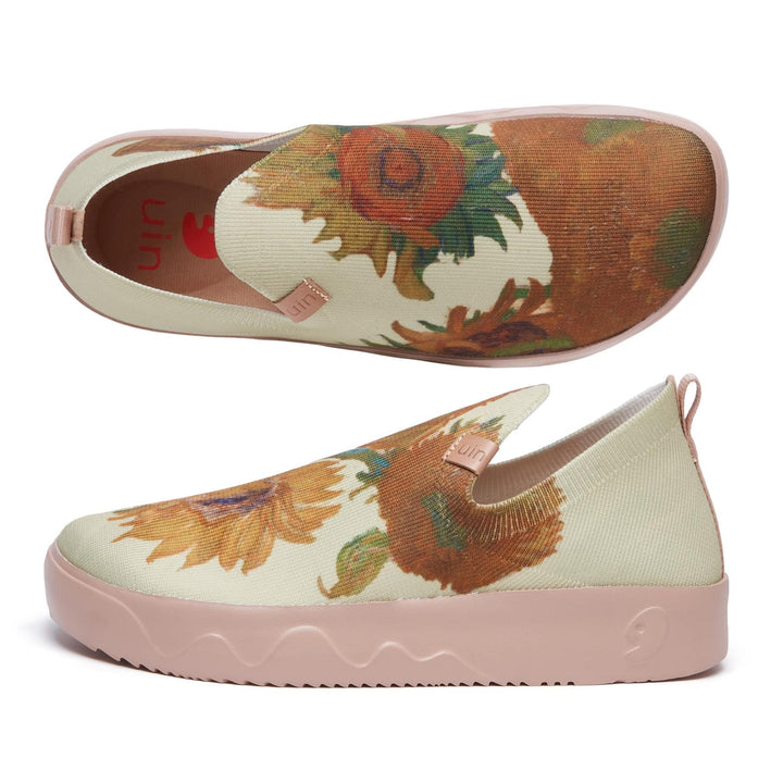UIN Women Van Gogh Sunflowers Fuerteventura Women Canvas loafers