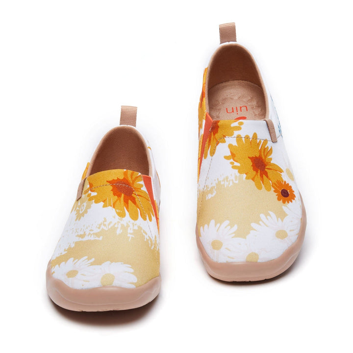 UIN Women Van Gogh Sunflowers V4 Women Canvas loafers