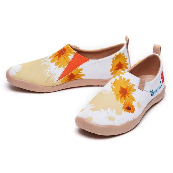 UIN Women Van Gogh Sunflowers V4 Women Canvas loafers