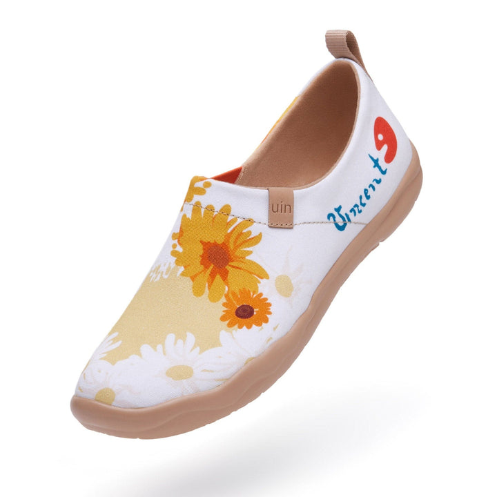 UIN Women Van Gogh Sunflowers V4 Women Canvas loafers