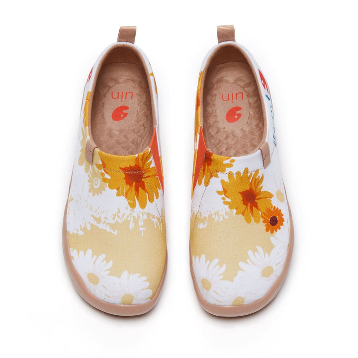 UIN Women Van Gogh Sunflowers V4 Women Canvas loafers